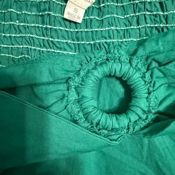 Sim & Sam Short Sleeve Crop Top Sizes Small Shady Green - Picture 4 of 5
